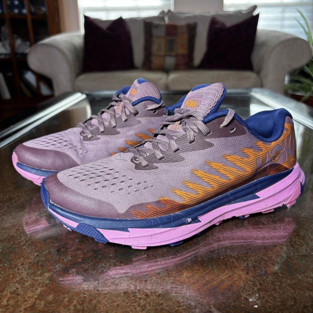 Hoka One One Torrent 3 Shoes Womens 7.5 Pink Trail Running Athletic Gym Sneakers